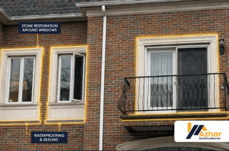 Stone Restoration and Waterproofing Around Windows